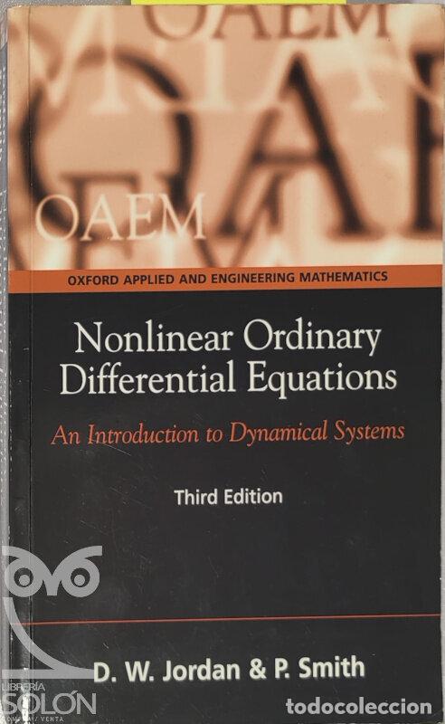 Libros: Nonlinear ordinary differential equations - D. W. Jordan/Peter Smith - Foto 1