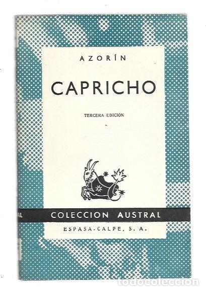 Libros: CAPRICHO - AZORIN (JOSE MARTINEZ RUIZ) - Foto 1