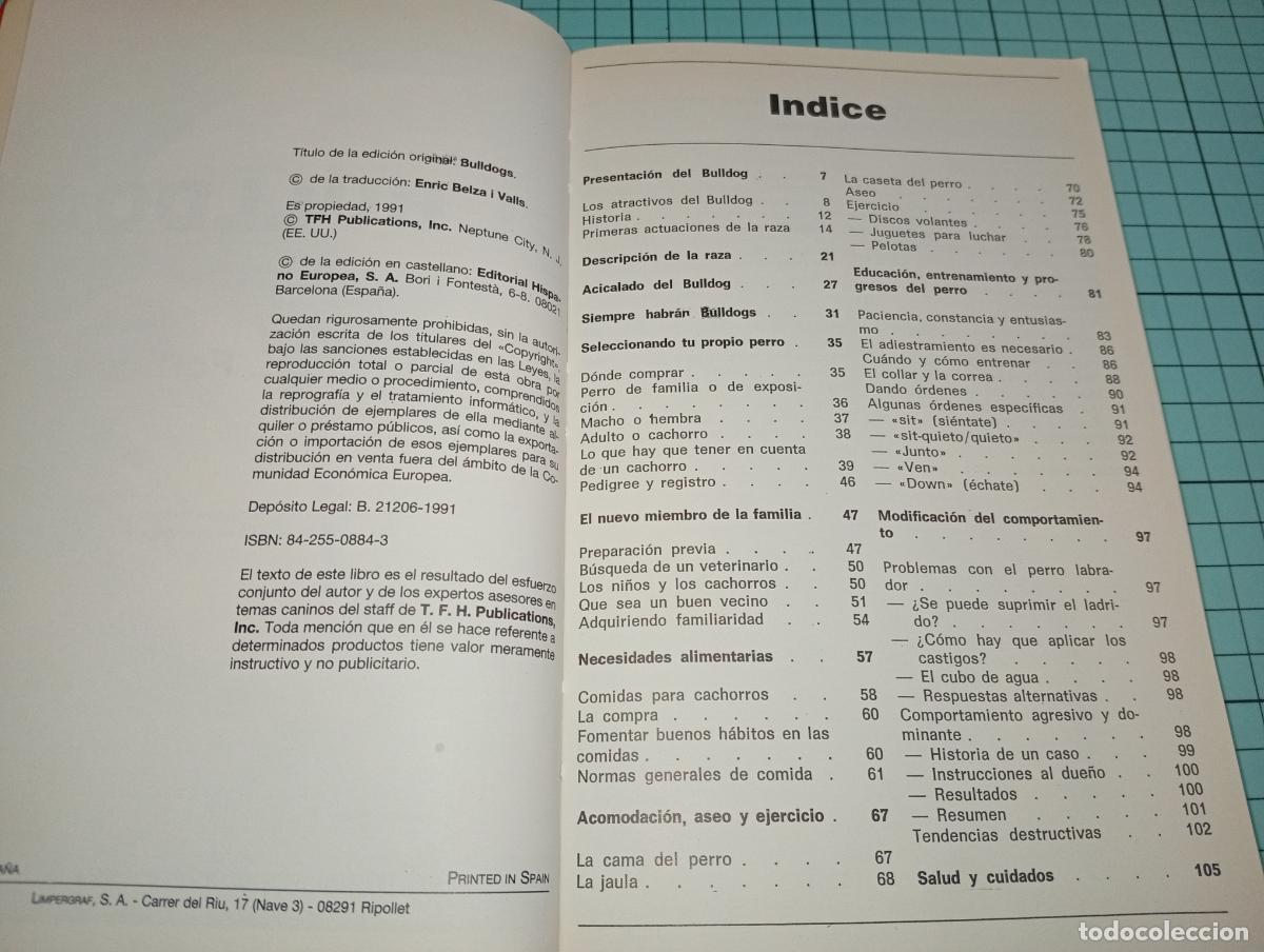 Libros: Libro el Bulldog Gabrielle E. Forbush Hispano Europea - Foto 4