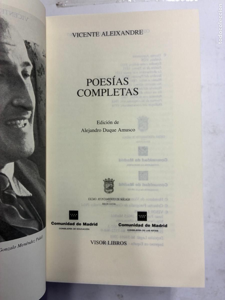 Libros: POES&Iacute;AS COMPLETAS. - VICENTE ALEIXANDRE. - Foto 1