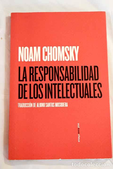 Libros: La responsabilidad de los intelectuales.- Chomsky, Noam - Foto 1