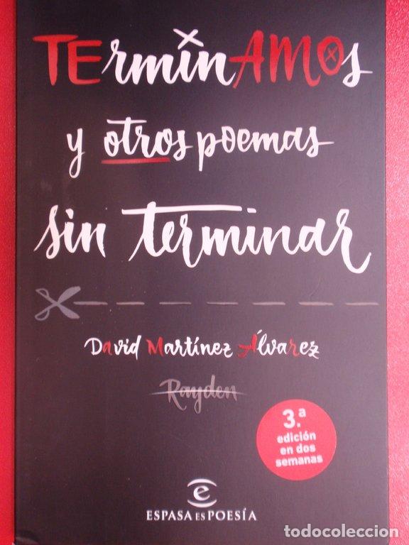 Libros: TERMINAMOS Y OTROS POEMAS SIN TERMINAR - Mart&iacute;nez, David - Foto 1