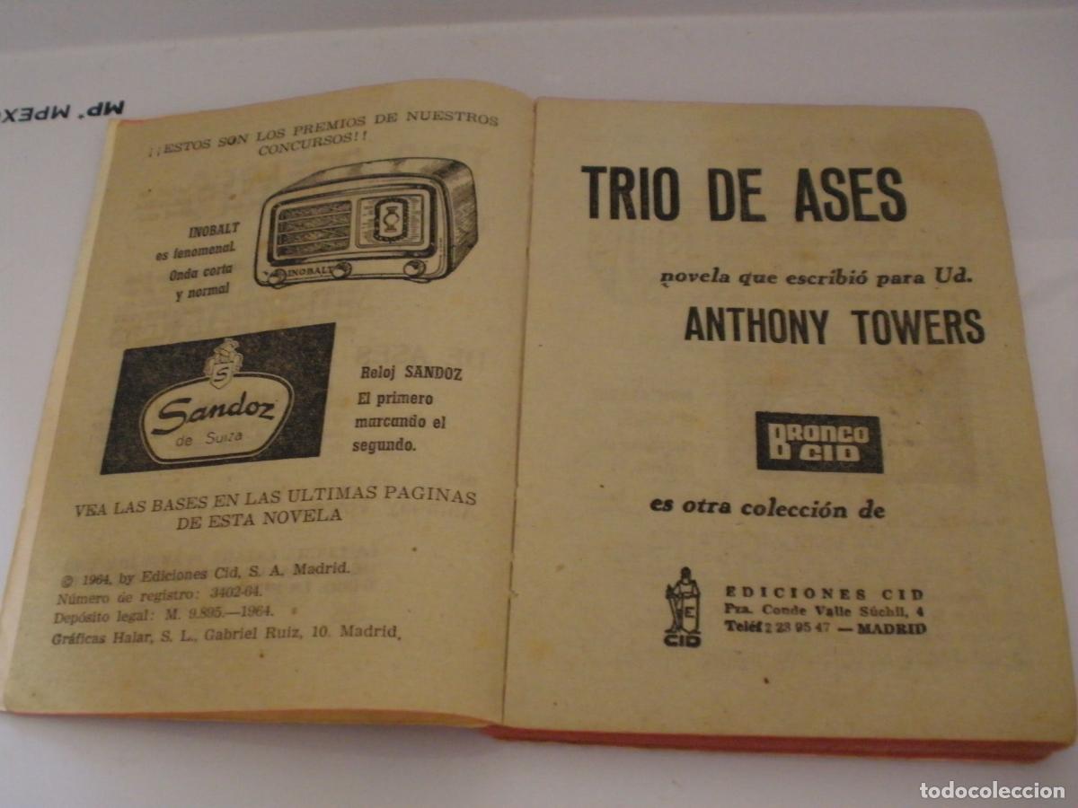 Libros: COLECCION BRONCO CID - TRIO DE ASES - Anthony Powers - n&ordm; 30 - Foto 4