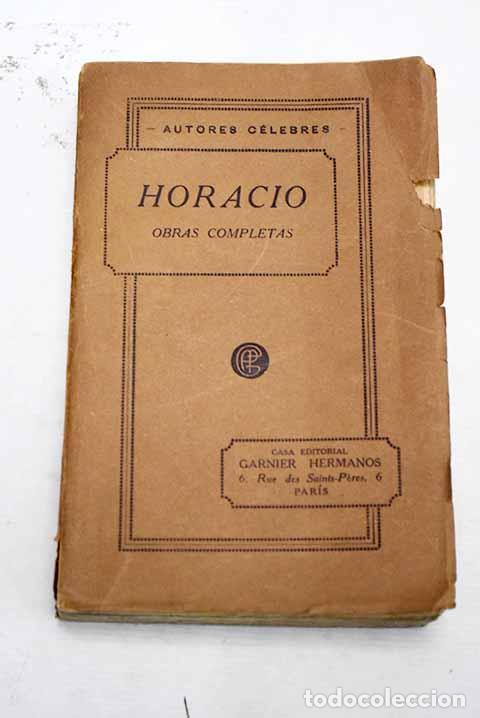 Libros: Obras completas: Horacio.- Horacio - Foto 1