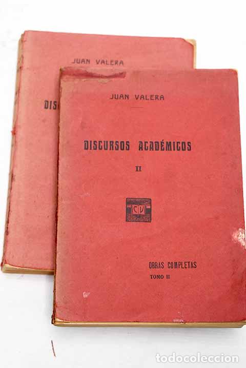 Libros: Discursos acad&eacute;micos.- Valera, Juan - Foto 1