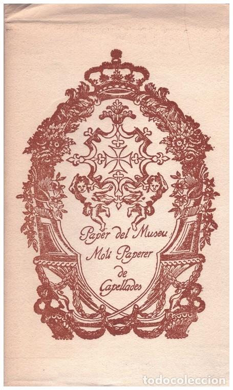 Libros: EL MUSEU-MOL&Iacute; PAPERER. Guia per a visitar-lo, hist&ograve;ria de l'origen del paper i la seva industrialitz