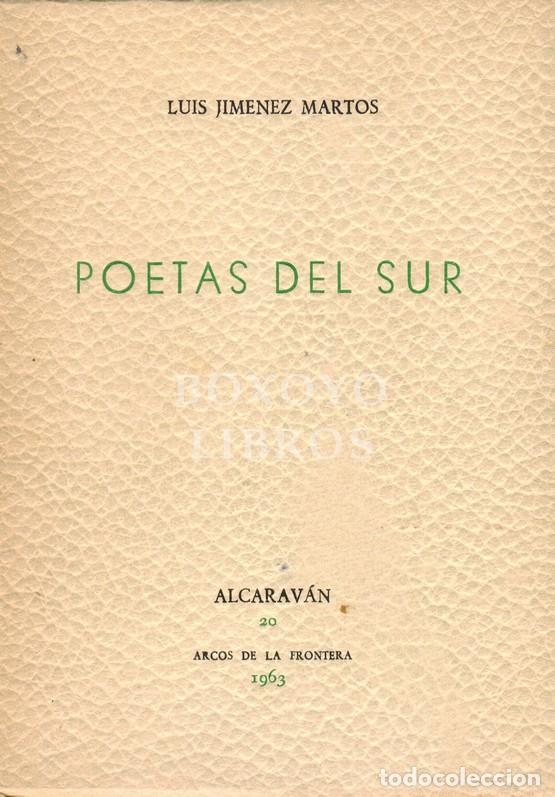 Libros: JIM&Eacute;NEZ MARTOS, Luis. Poetas del sur - Foto 1