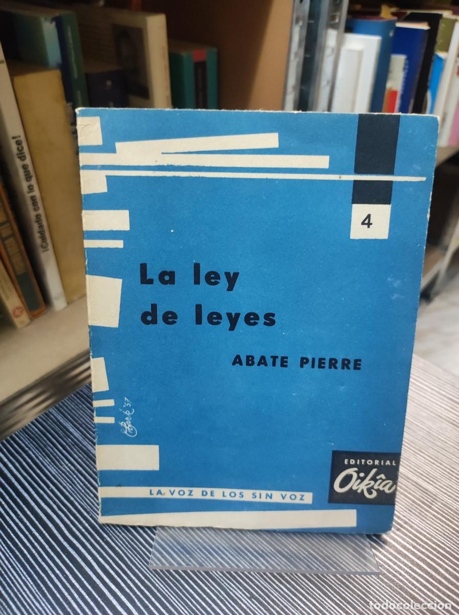 Libros: LA LEY DE LEYES ABATE PIERRE - Foto 1