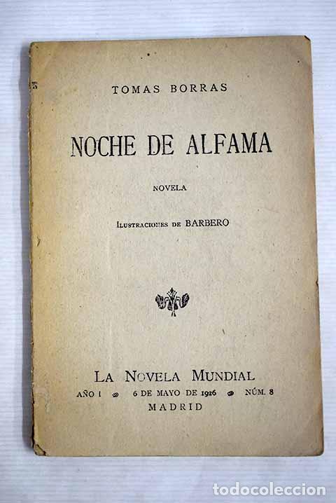 Libros: Noche de Alfama: Borr&aacute;s, Tom&aacute;s.- Borr&aacute;s, Tom&aacute;s - Foto 1