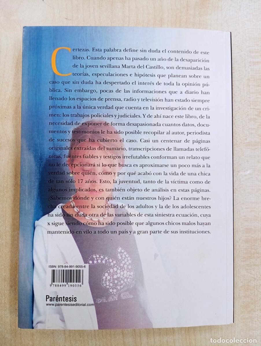 Libros: HAY CHICOS MALOS. EL CASO DE MARTA DEL CASTILLO. ALFONSO EGEA - Foto 2