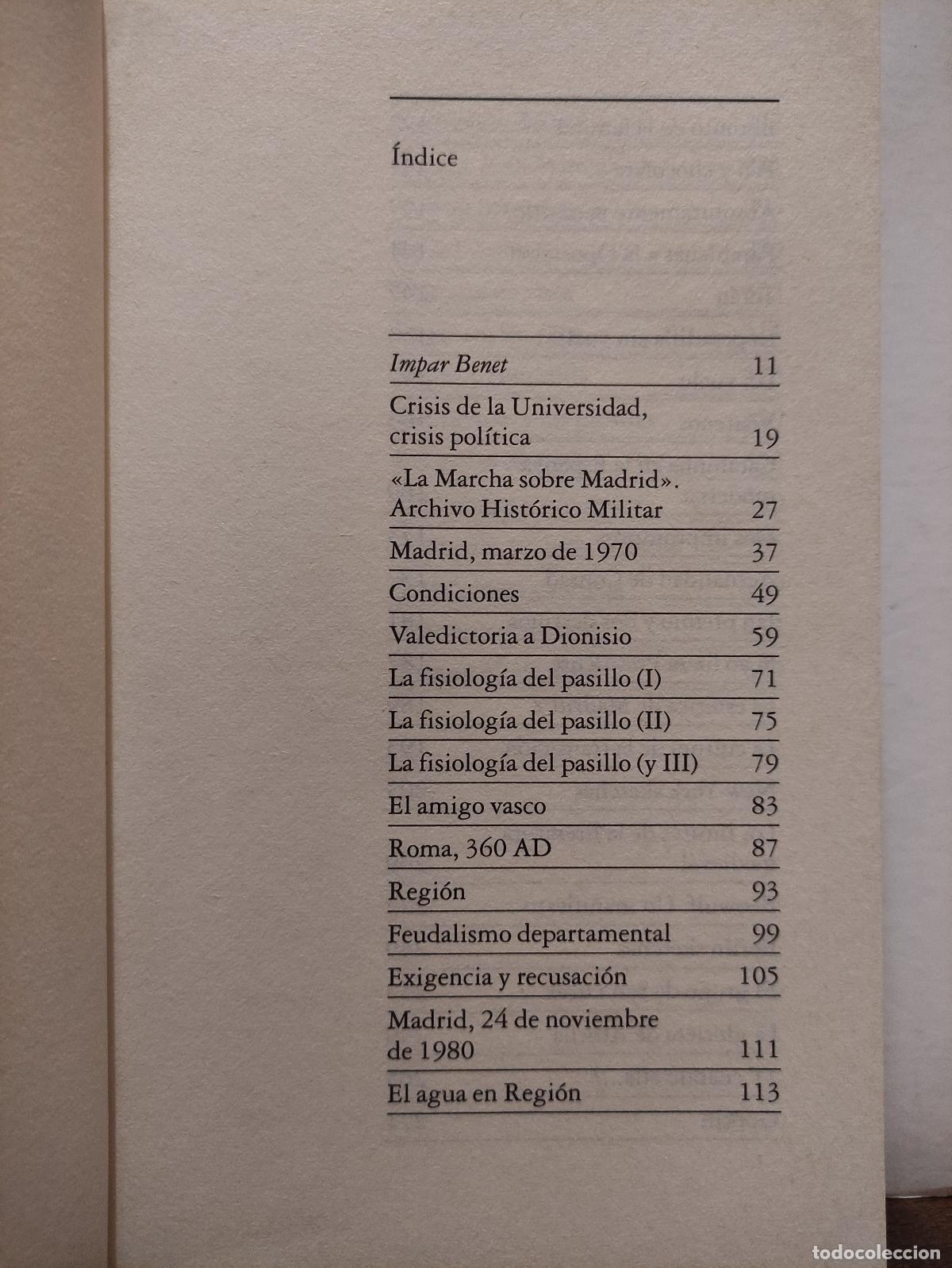 Libros: PAGINAS IMPARES - JUAN BENET - Foto 5