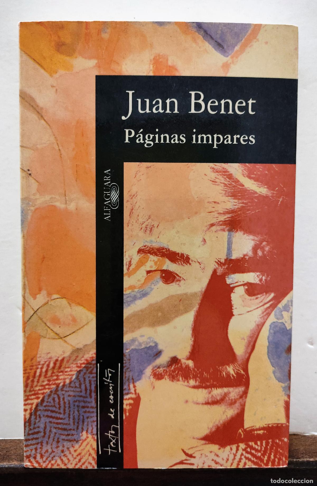 Libros: PAGINAS IMPARES - JUAN BENET - Foto 1