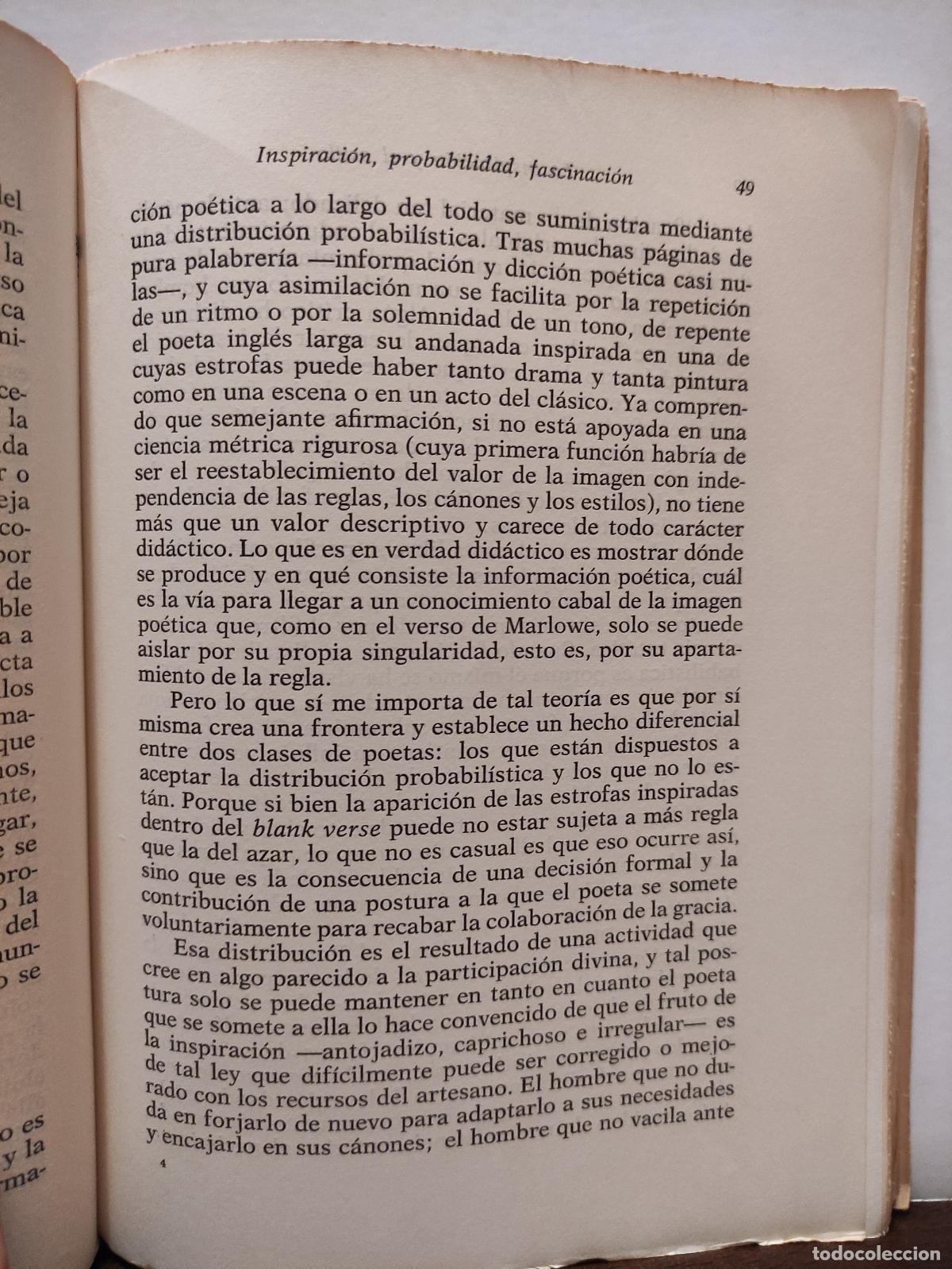 Libros: LA INSPIRACION Y EL ESTILO - JUAN BENET - Foto 3