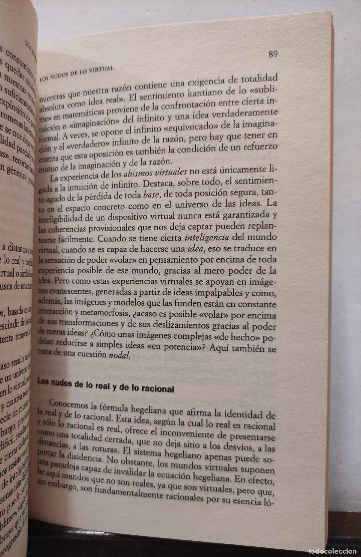 Libros: LO VIRTUAL - VIRTUDES Y VERTIGOS - PHILIPPE QUEAU - Foto 5