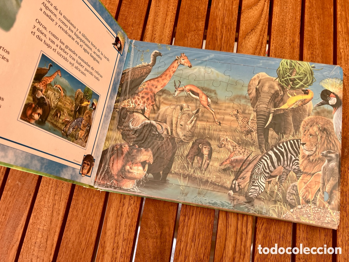 Libros: Libro Puzzle Animales del mundo - Garry Fleming - Foto 3