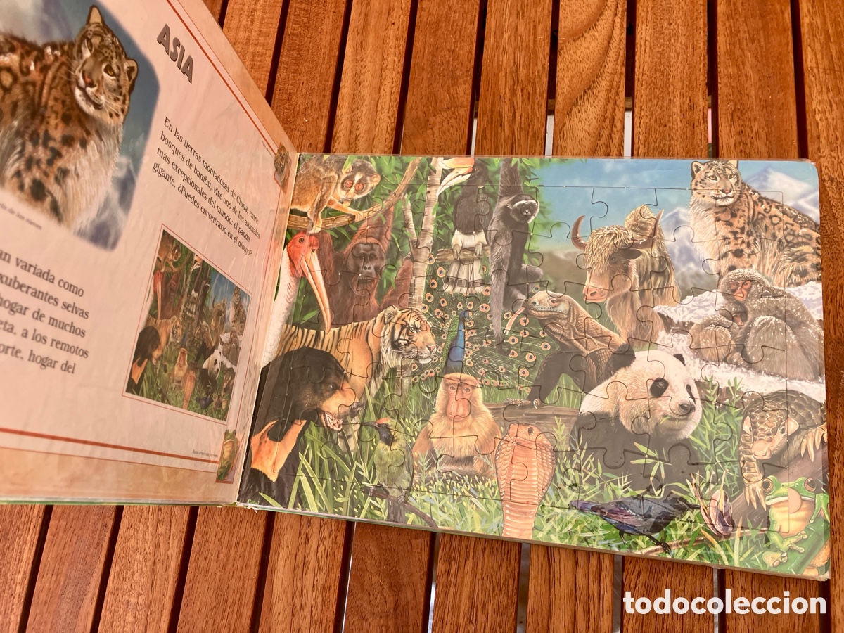 Libros: Libro Puzzle Animales del mundo - Garry Fleming - Foto 4