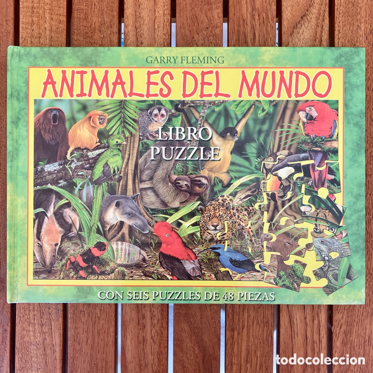 Libros: Libro Puzzle Animales del mundo - Garry Fleming - Foto 1