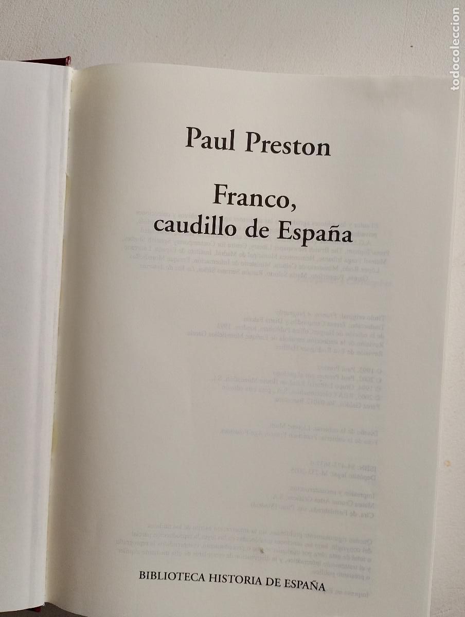 Libros: franco caudillo de espa&ntilde;a, paul preston, 2005 - Foto 2