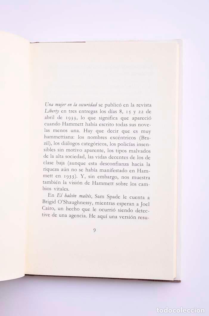 Libros: Una mujer en la oscuridad - HAMMETT, Dashiel - Foto 4