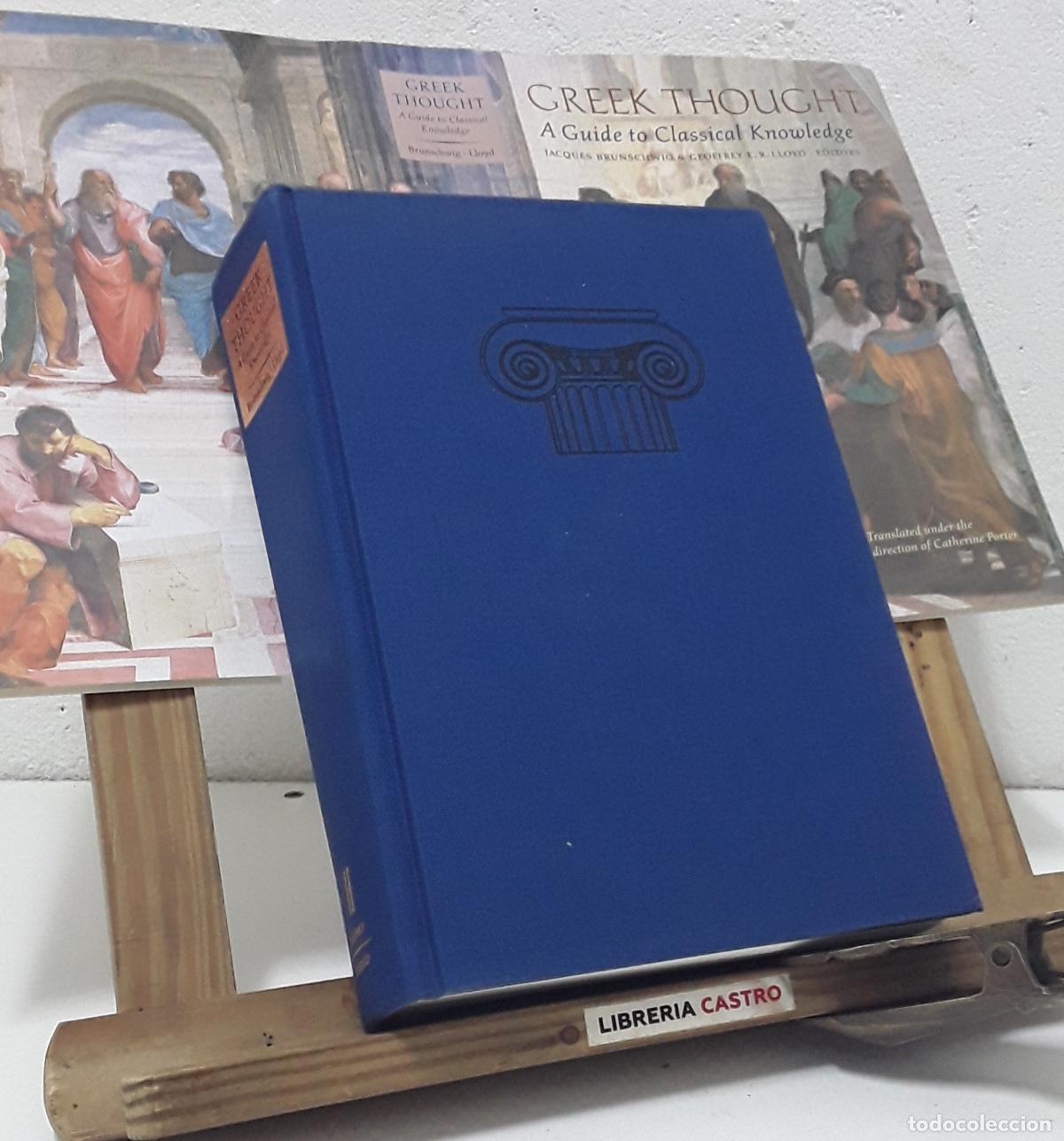 Libros: Greek Thought. A Guide to Classical Knowledge - Editors: Jacques Brunschwig & Geoffrey E. R. Lloyd. - Foto 2