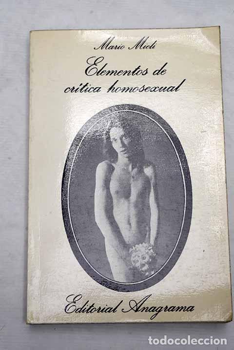 Libros: Elementos de cr&iacute;tica homosexual.- Mieli, Mario - Foto 1