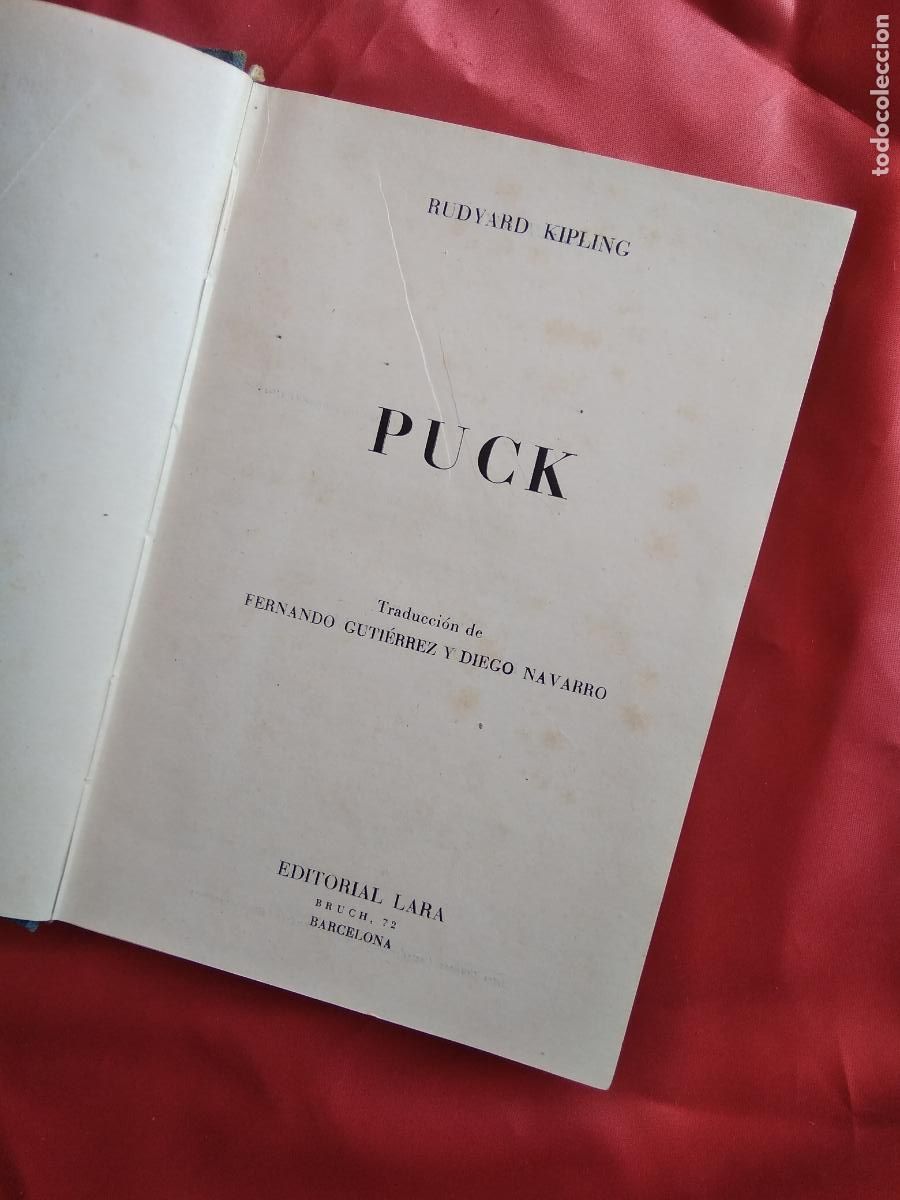 Libros: Puck. Rudyard Kipling L.9601-1971 - Foto 2