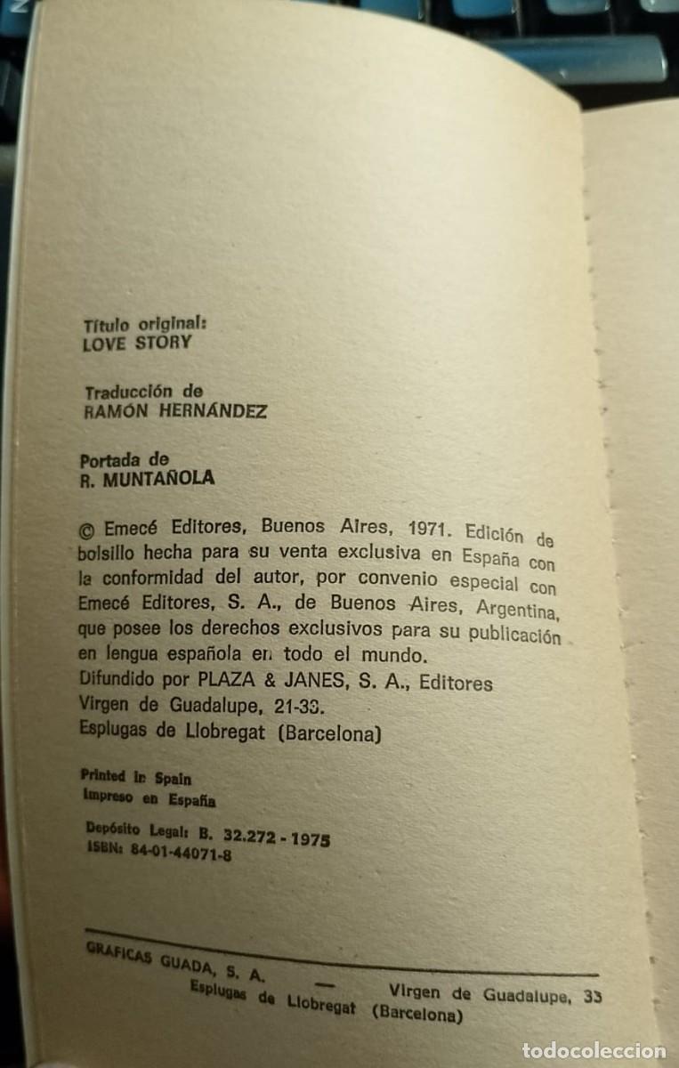 Libros: LOVE STORY DE ERICH SEGAL - Foto 2