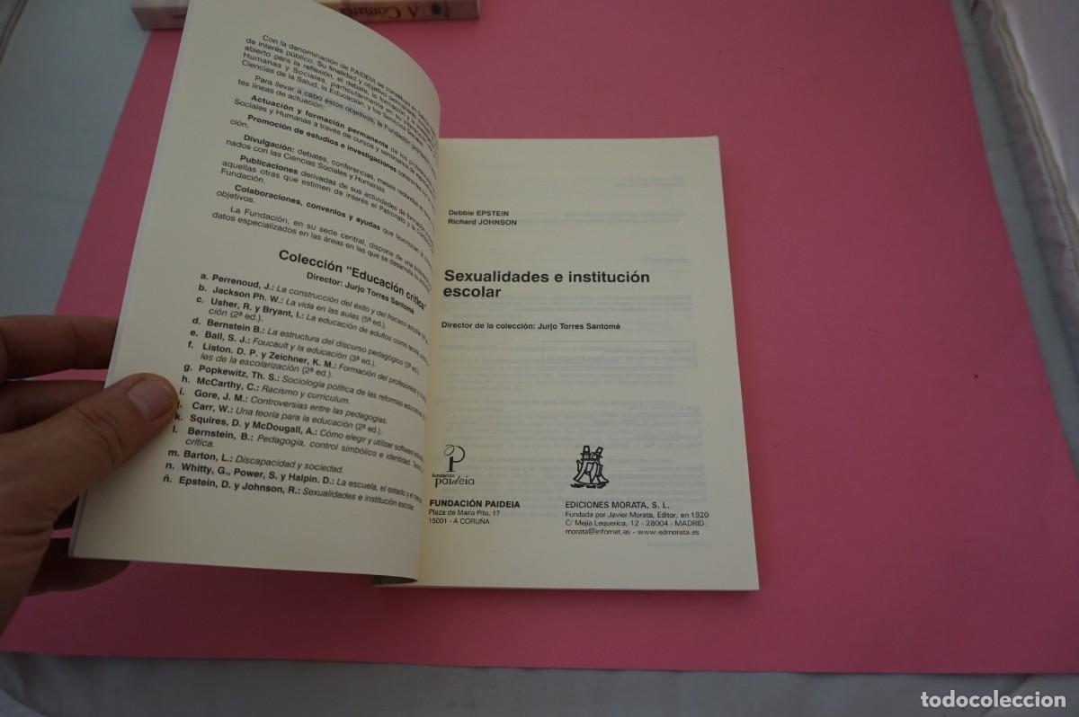 Libros: M4B/ SEXUALIDADES E INSTITUCION ESCOLAR - D. EPSTEIN & R. JOHNSON / MORATA - Foto 2