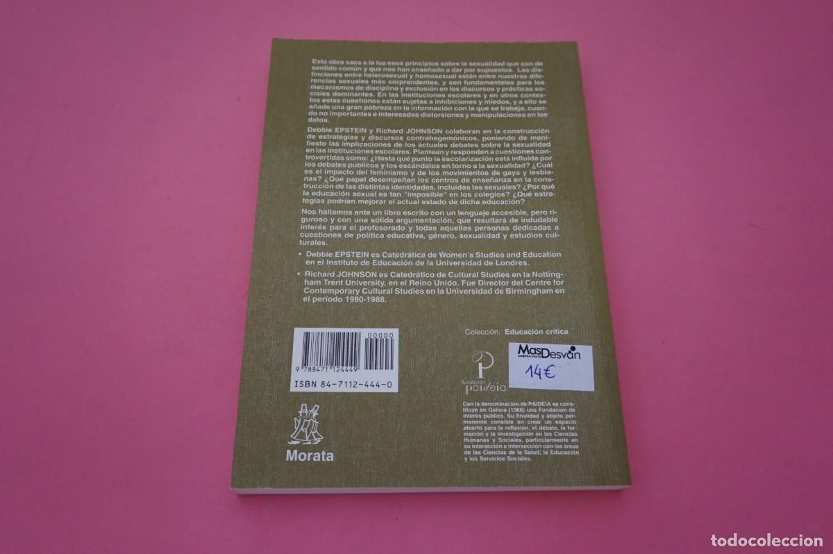 Libros: M4B/ SEXUALIDADES E INSTITUCION ESCOLAR - D. EPSTEIN & R. JOHNSON / MORATA - Foto 5