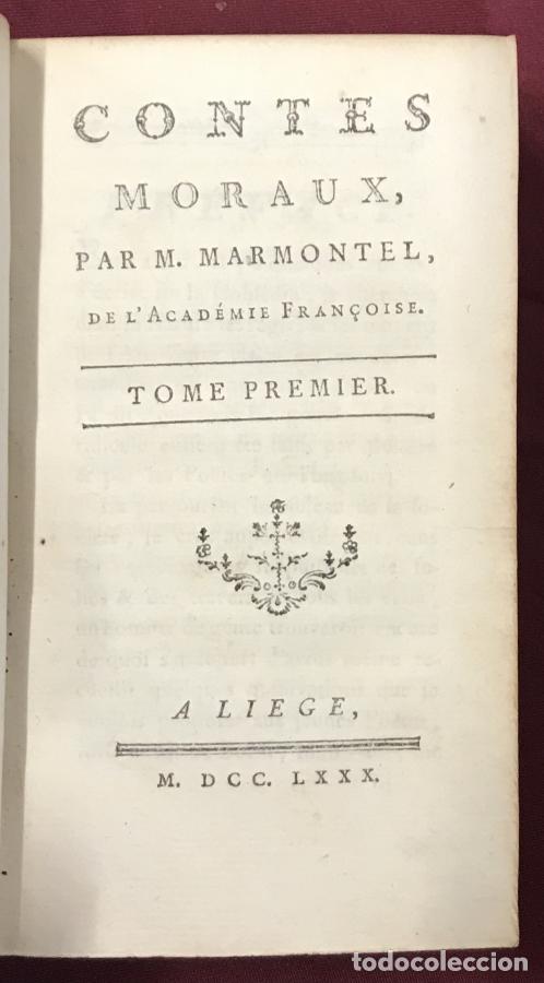 Libros: Contes Moraux, 3 tomos - Marmontel, M. - Foto 2