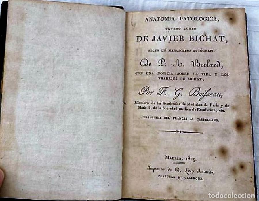Libros: ANATOMIA PATOLOGICA - JAVIER BICHAT - Foto 2