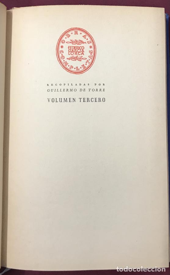 Libros: Obras Completas - Garc&iacute;a Lorca, Federico - Foto 9
