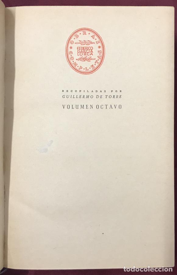 Libros: Obras Completas - Garc&iacute;a Lorca, Federico - Foto 19