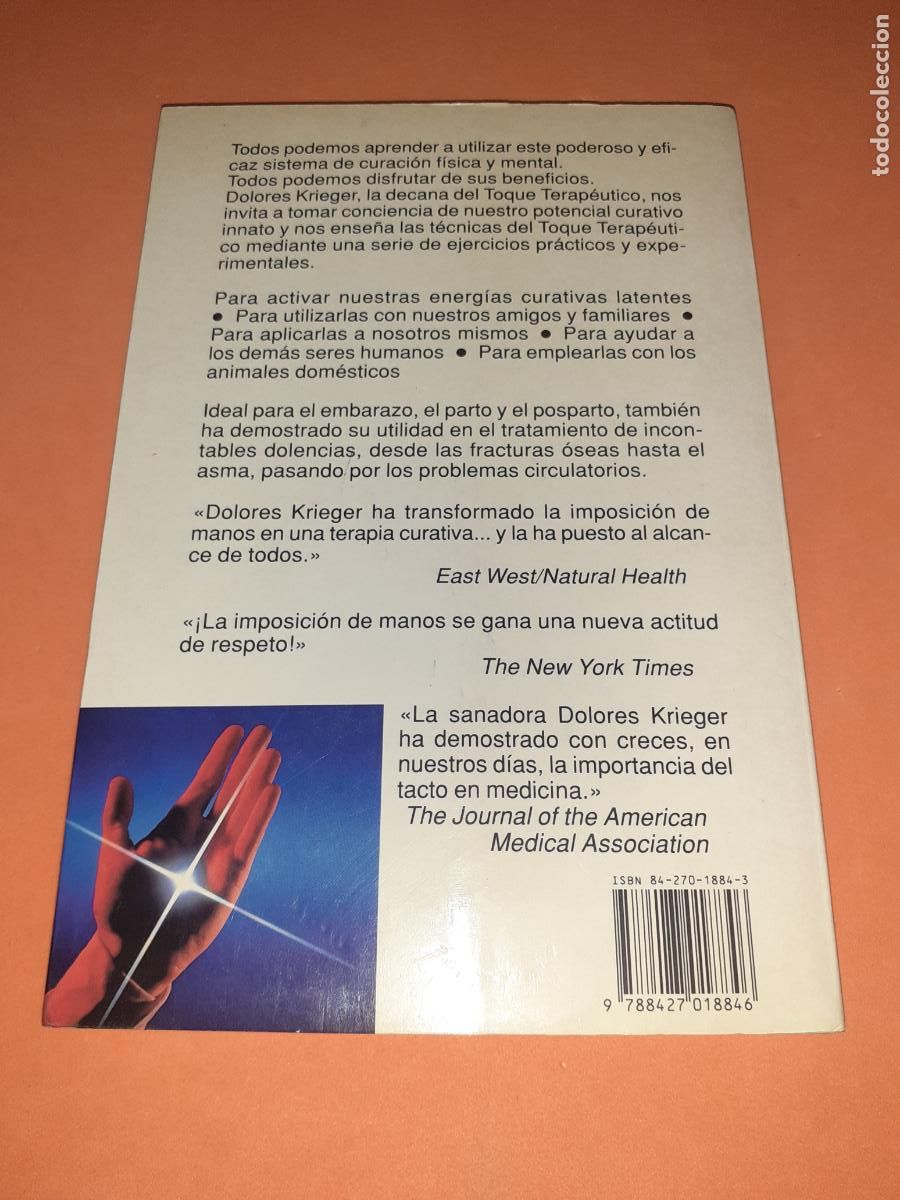 Libros: EL PODER DE CURAR ESTA EN SUS MANOS � ENERGIAS - DOLORES KRIEGER - Foto 2