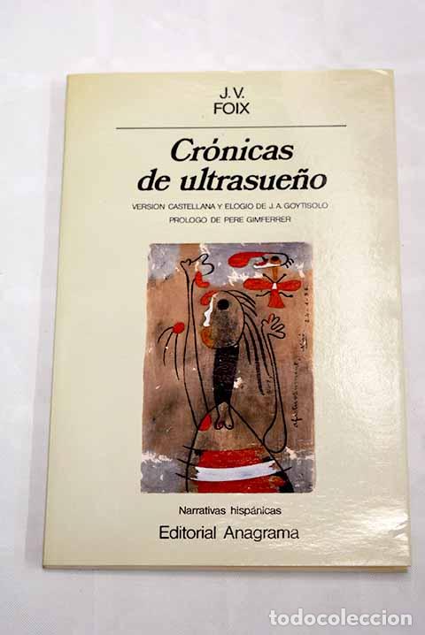 Libros: Cr&oacute;nicas de ultrasue&ntilde;o.- Foix, J. V. - Foto 1