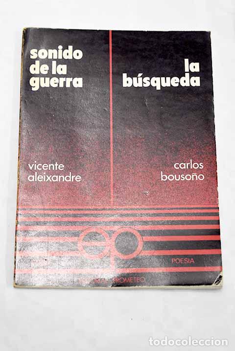 Libros: Sonido de la guerra: Aleixandre, Vicente.- Aleixandre, Vicente - Foto 1