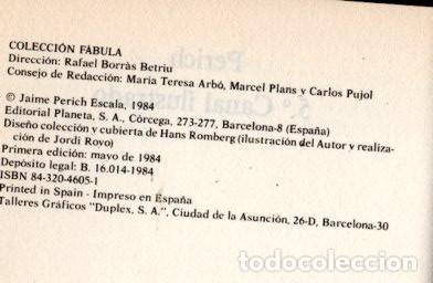 Libros: 5&deg; CANAL ILUSTRADO *** PERICH *** COLECCION FABULA / 144 - Foto 3