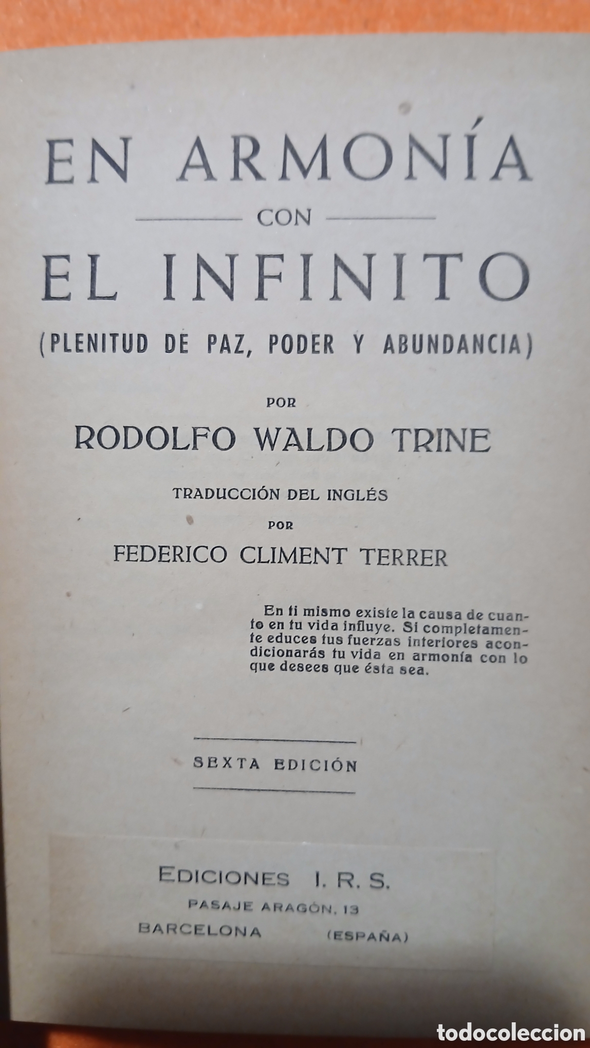 Libros: En armonia con el infinito, - Foto 3