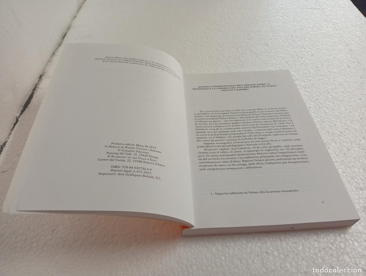 Libros: La comarca del Pallars (1945).- RAMON VIOLANT I SIMORRA - Foto 3