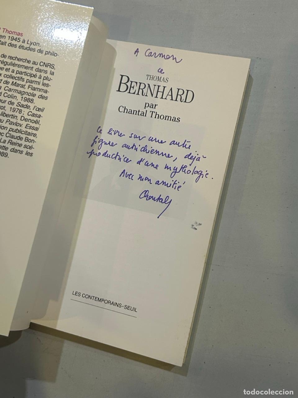Libros: Chantal Thomas - Thomas Bernhard - Foto 3