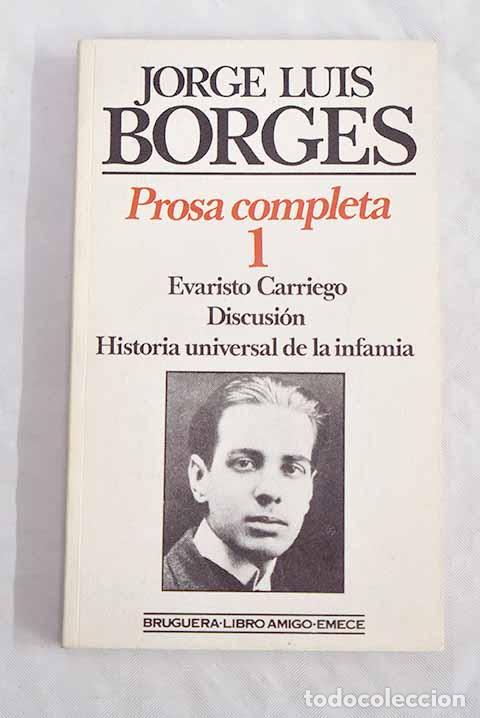 Libros: Borges : Prosa completa, tomo 1.- Borges, Jorge Luis - Foto 1