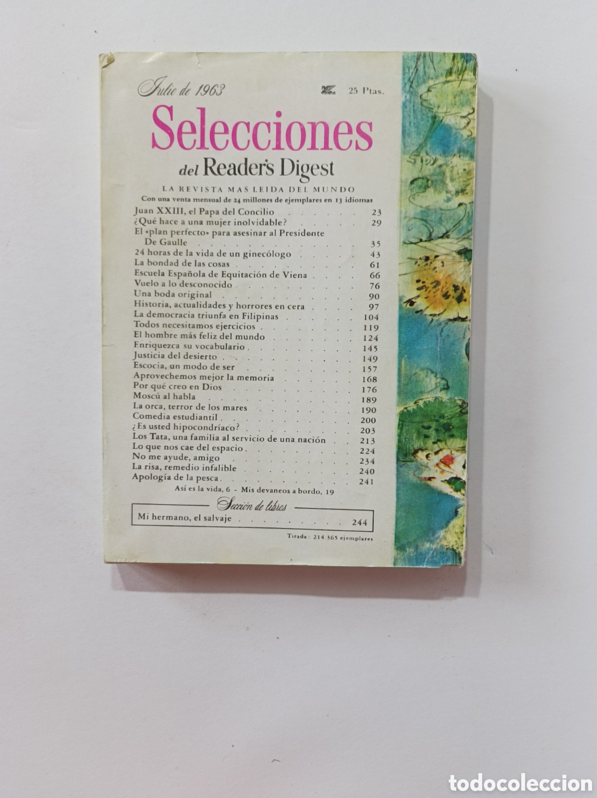 Libros: SELECCIONES READERS DIGEST. JULIO 1963. - Foto 3