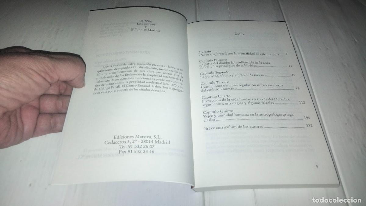 Libros: Argumentos bio&eacute;ticos - Aquilino Cayuela - Ediciones Marova 2006 - Foto 8