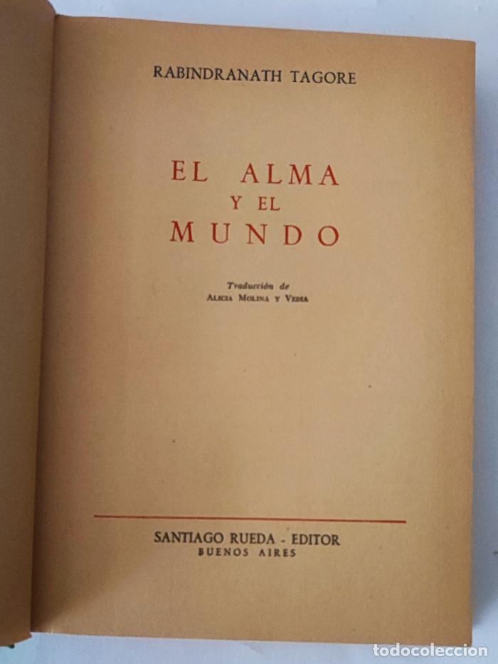 Libros: EL ALMA Y EL MUNDO - Rabindranath Tagore - Foto 3