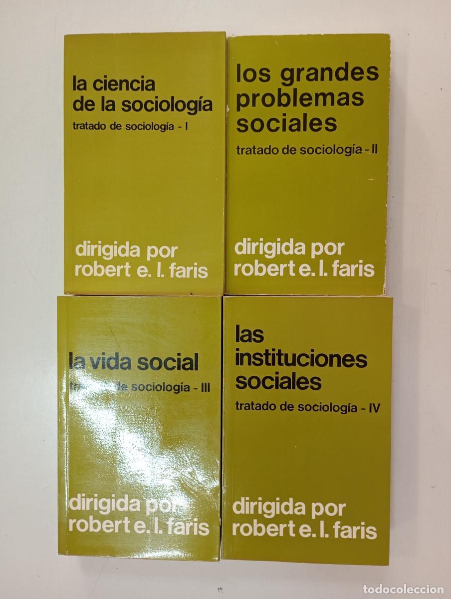 Libros: Tratado de sociolog&iacute;a. 4 tomos. - Robert E. L. Faris. TDK183B - Foto 1