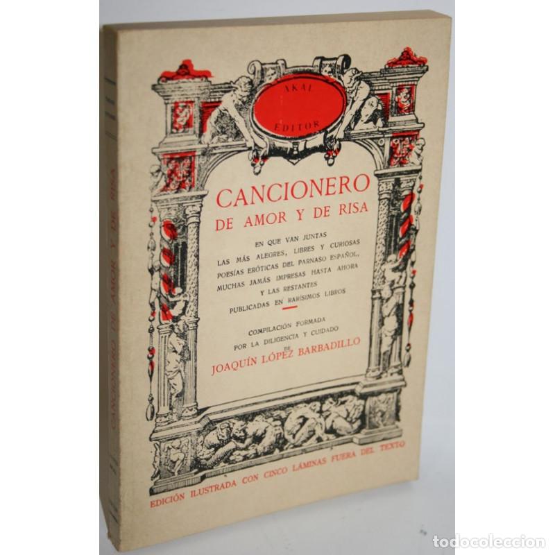 Libros: CANCIONERO DE AMOR Y DE RISA - SALAS BARBADILLO, Alonso Jer&oacute;nimo de - Foto 1