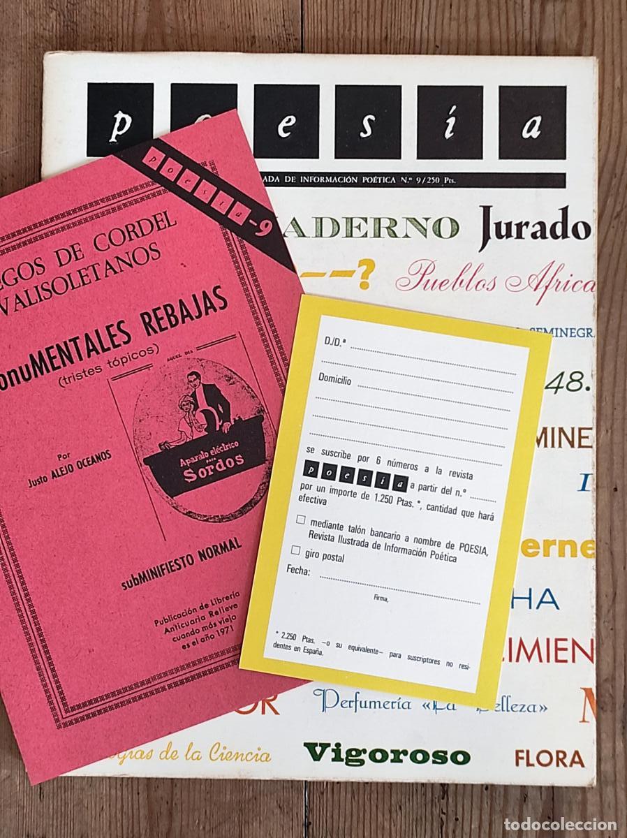 Libros: POESIA. Revista ilustrada de informaci&oacute;n po&eacute;tica. N&ordm; 9 -