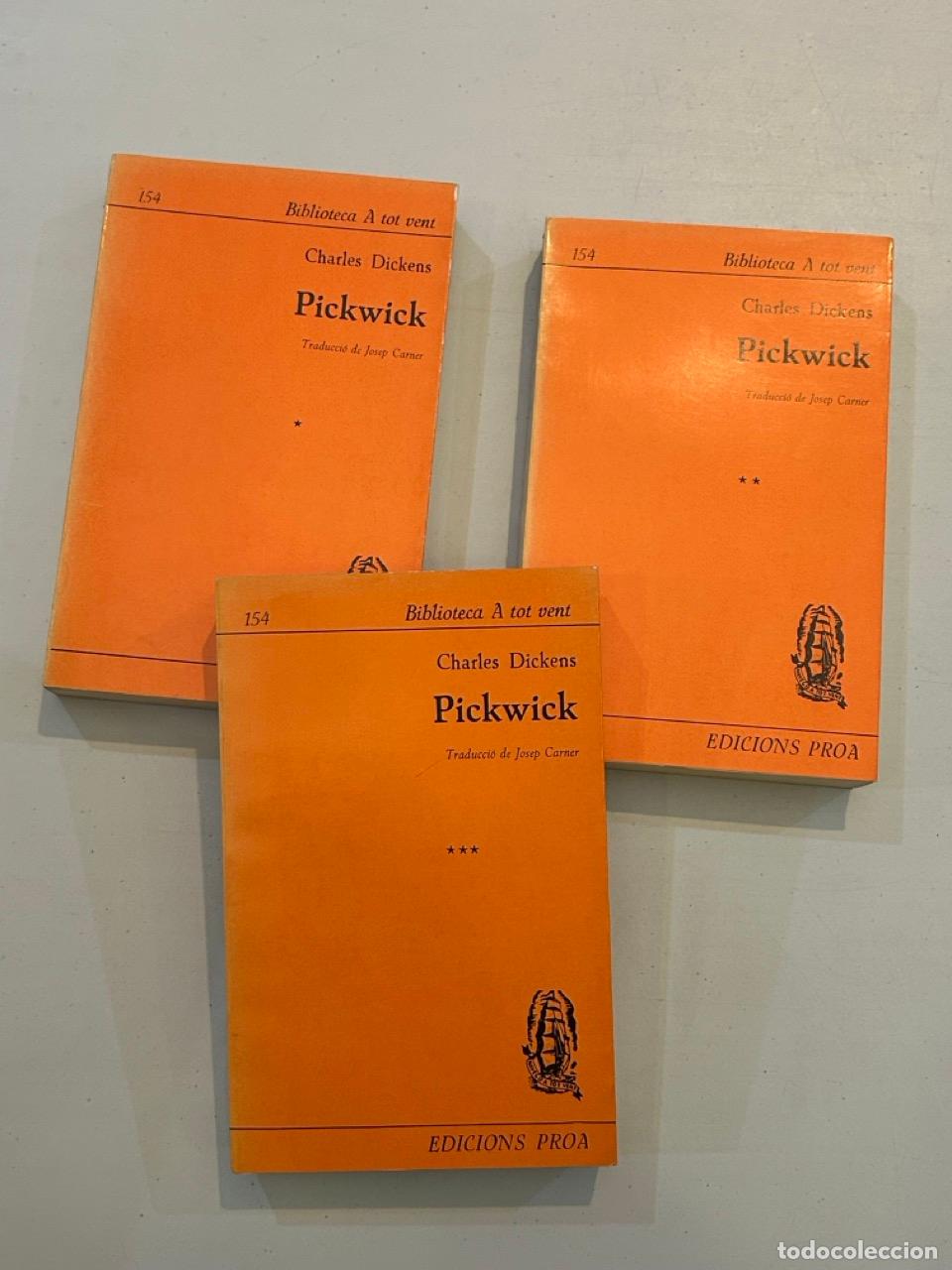 Libros: Charles Dickens - Pickwick 3 vol - Foto 1