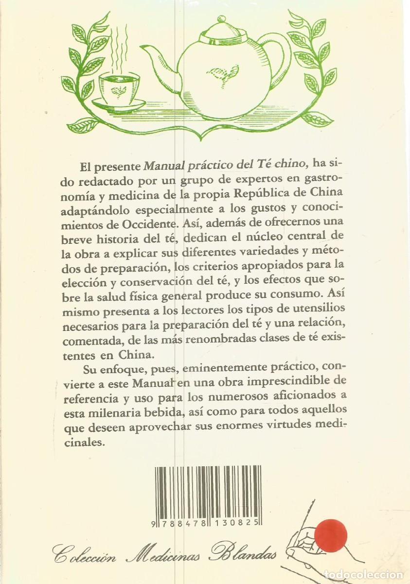 Libros: EL TE CHINO. MANUAL PRACTICO. MIRAGUANO EDICIONES. PRIMERA EDICION - Foto 2