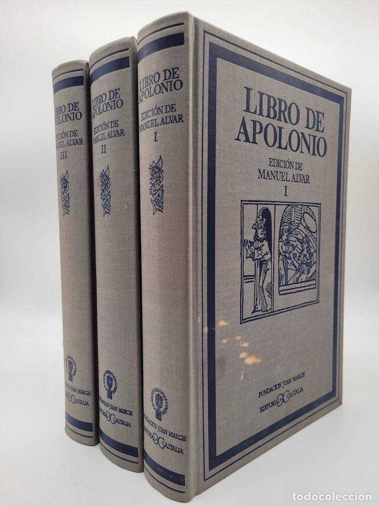 Libros: ALVAR, Manuel. - Libro de Apolonio I, II y III (3 tomos) - Foto 1